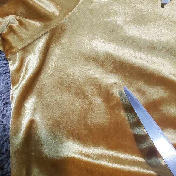 NWT Maeve Anthropologie Velvet Sunflower Yellow Soft Sweatshirt - Small - Picture 6 of 9